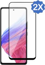 2x Geschikt voor Samsung A53 5G Screenprotector - Gehard Glas Geschikt voor Samsung A53 5G Full Screen Protector