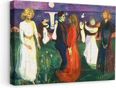Artaza Canvas Schilderij De Levensdans - Edvard Munch - 60x40 - Poster Foto op Canvas - Canvas Print
