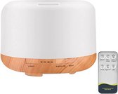 Aroma Diffuser - 500 ML - Luchtbevochtiger - Humidifier - Vernevelaar - Geurverspreider  - Aromatherapie - Afstandsbediening - 6 LED kleuren