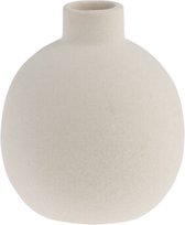 Storefactory albacken rond wit vaasje -  keramiek - Ø 8 centimeter x 9 centimeter