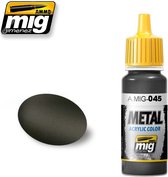 AMMO MIG 0045 Gun Metal - Acryl Verf flesje