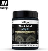 Vallejo val26812 - Black Mud Thick Mud Weathering Effects - 200ml