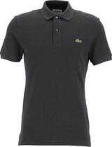 Lacoste Slim Fit polo - antraciet melange -  Maat: M