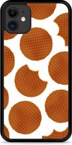 iPhone 11 Hardcase hoesje Stroopwafels - Designed by Cazy