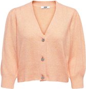 Jacqueline de Yong Vest Jdyaida 3/4 Buttons Cardigan Knt 15225369 Coral Sands/melange Dames Maat - XL