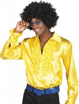 Voordelige gele rouche blouse 2xl
