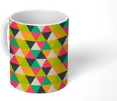 Mok - Koffiemok - Driehoek - Design - Pastel - Mokken - 350 ML - Beker - Koffiemokken - Theemok