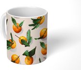 Mok - Koffiemok - Fruit - Abstract - Patronen - Mokken - 350 ML - Beker - Koffiemokken - Theemok