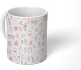 Mok - Patronen - Halloween - Monster - Mokken - 350 ML - Beker - Uitdeelcadeautjes