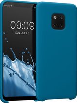 kwmobile telefoonhoesje geschikt voor Huawei Mate 20 Pro - Hoesje met siliconen coating - Smartphone case in Caribisch blauw
