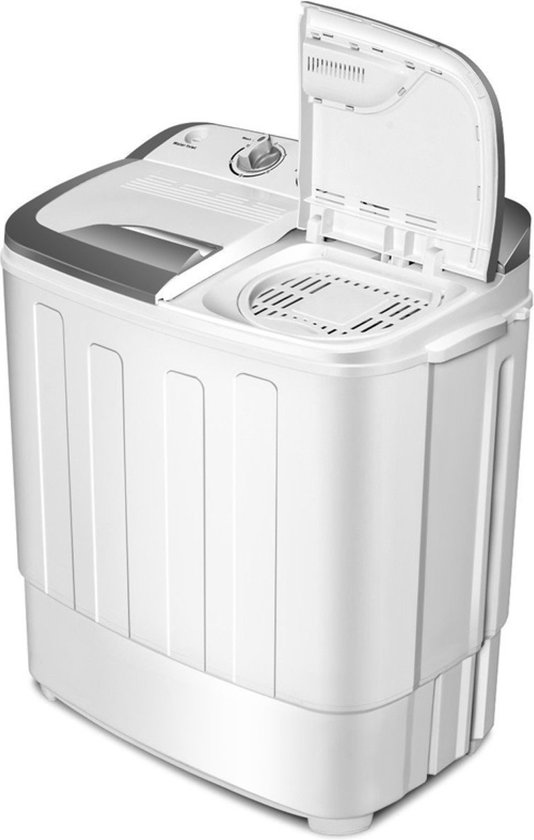 Nuvance – Mini Wasmachine met Dubbele Trommel en Centrifuge Mini Wasmachine
