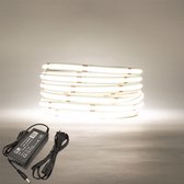 LED Strip COB - 5 Meter - Complete set - 6000k - koud wit - 320LED/m