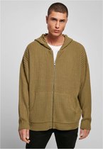 Urban Classics - Knitted tiniolive Vest met capuchon - L - Groen
