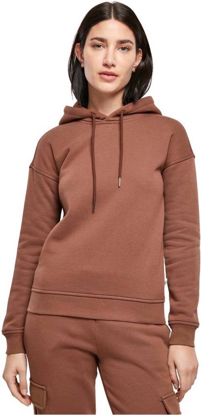 Urban Classics - Organic bark Hoodie/trui - XS - Bruin