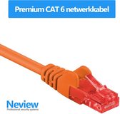 Neview - Câble UTP premium de 25 mètres - CAT 6 - Oranje - (câble réseau/câble internet)
