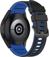 Smartwatch bandje - Geschikt voor Samsung Galaxy Watch 5 (incl. Pro) en Galaxy Watch 4 horlogebandje - Siliconen sport - Fungus - Zwart