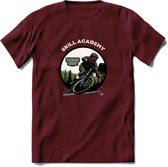 Skill Academy T-Shirt | Mountainbike Fiets Kleding | Dames / Heren / Unisex MTB shirt | Grappig Verjaardag Cadeau | Maat XL