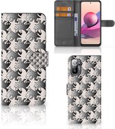Wallet Book Case Xiaomi Redmi Note 10/10T 5G | Poco M3 Pro Smartphone Hoesje Salamander Grey