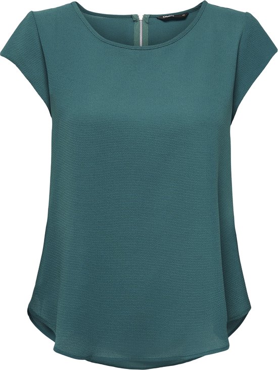 ONLY ONLVIC S/S SOLID TOP NOOS WVN Dames Top - Deep Teal