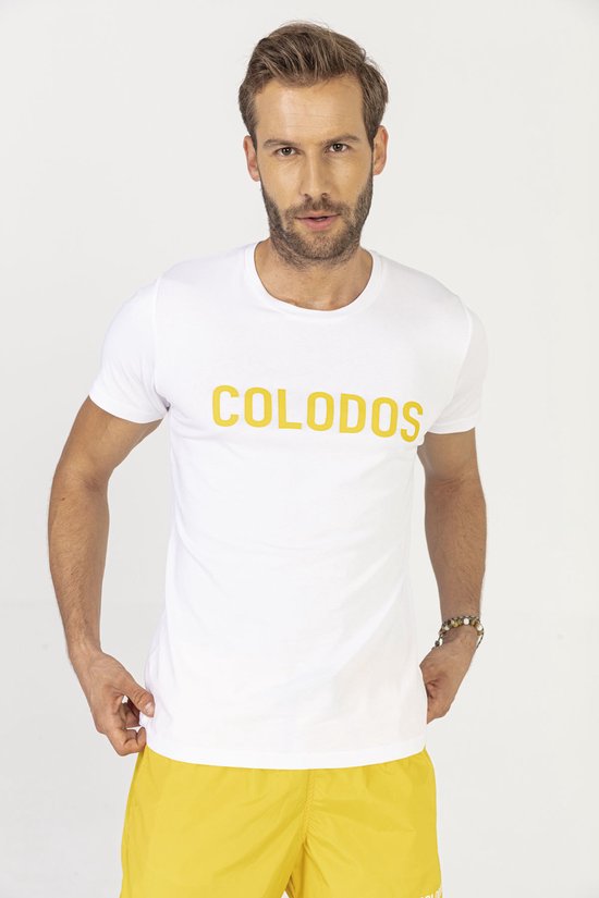 T-Shirt White and Yellow