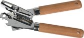 Keukengerei blikopener RVS steel en houten handvat 18 cm - Beechwood