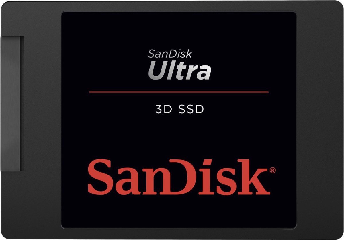 正規品SanDisk Ultra 3D SSD 2TB SanDisk Ultra 3D SSD - 2TB opslag - SATA III - 2,5 inch - SDSSDH3
