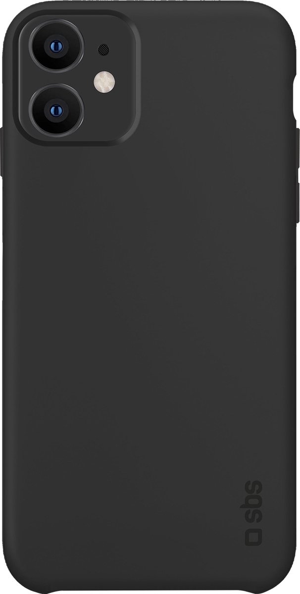 Apple iPhone 12 Hoesje - SBS - Polo One Serie - TPU Backcover - Zwart - Hoesje Geschikt Voor Apple iPhone 12