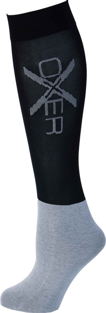 Oxer Socks Oxer Socks set van 3 Black - 40/46 | Paardrijsokken