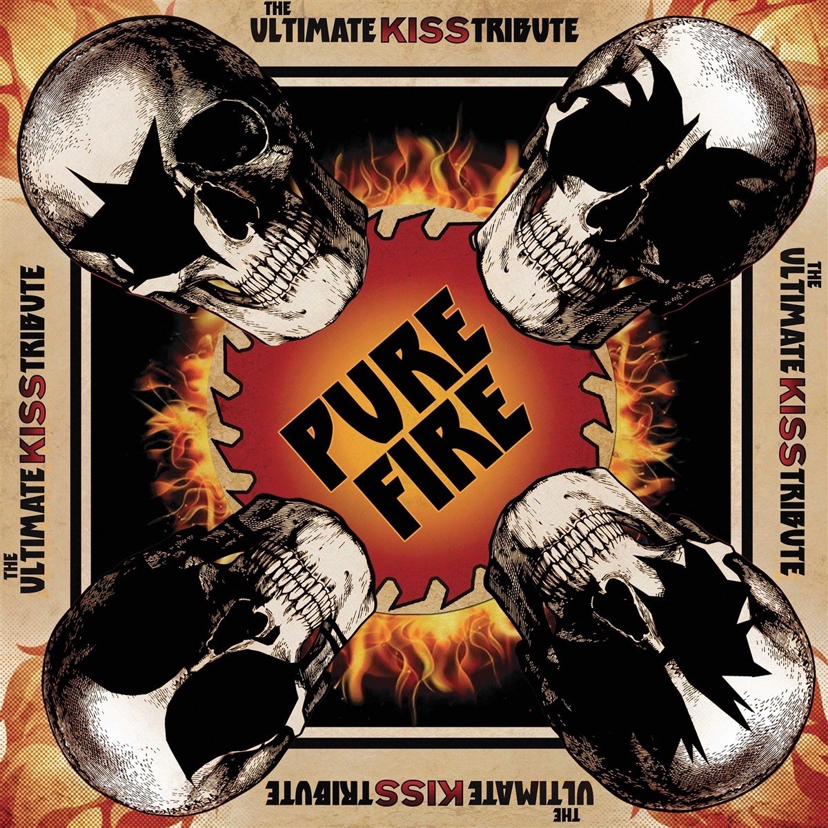 Various Artists - Pure Fire - The Ultimate Kiss Tribute (LP) (Coloured Vinyl)