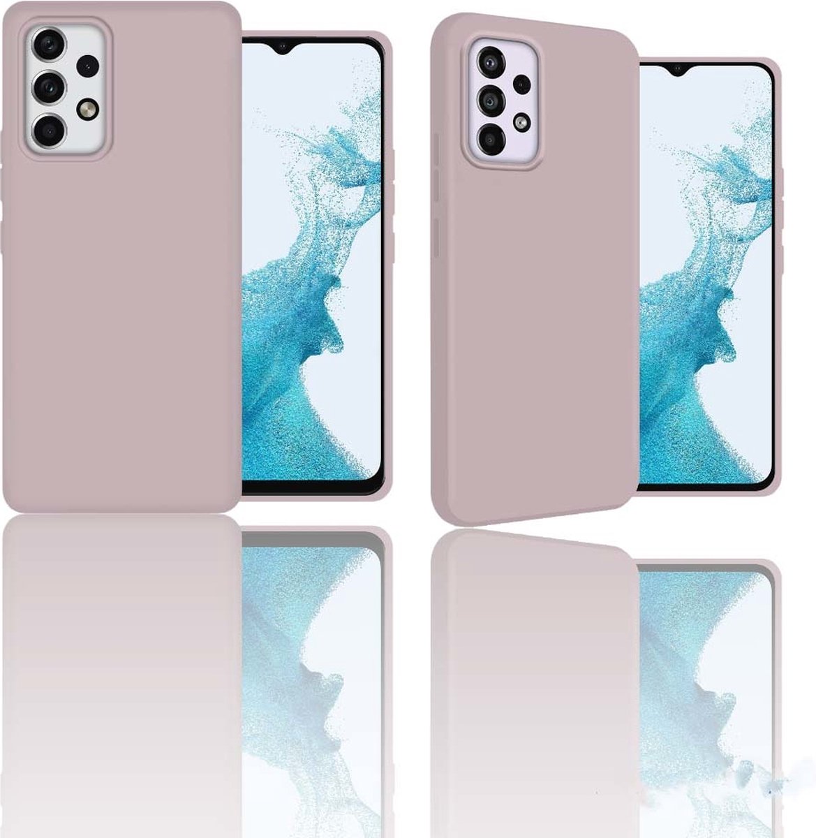 oTronica Hoesje Geschikt Voor Samsung Galaxy A33 hoesje Licht Roze colour case - Hoesje Geschikt Voor Samsung Galaxy A33 5G Siliconen hoesje