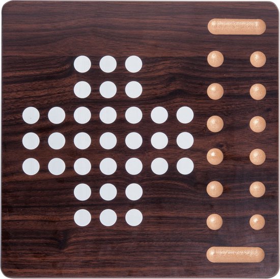 Bordspel: Playtive Houten bordspel 10-in-1 - Houten box met 10 spelletjes - Aanbevolen leeftijd: vanaf 6 jaar - Speelplezier voor het hele gezin - Voor 1 tot 6 spelers, van het merk Playtive
