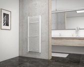 Schulte EP6612150 04 designradiator 50 x 121 cm, MIAMI met 2 uitlopende verwarmde handdoekhouder, 643 Watt, alpine-wit, radiator voor de badkamer, keuken of een ander vertrek in de woning op te verwarmen
