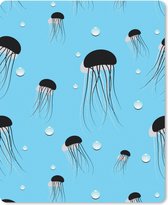 Muismat - Mousepad - Kwallen - Dieren - Patronen - 19x23 cm - Muismatten