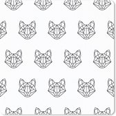 Muismat 20x20 cm - Mousepad Vos - Patroon - Vormen - Muismatten