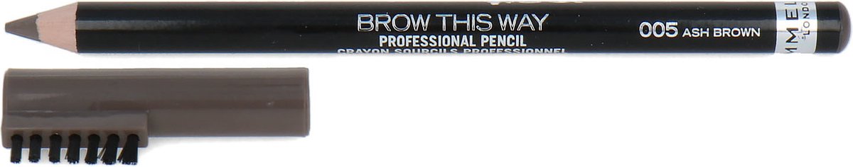 Rimmel Brow This Way Professional Wenkbrauwpotlood - 005 Ash Brown