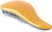 Anti klit borstel - Glitter haarborstel - Goud/Geel - Anti klit - Hairbrush - Compacte borstel - Haar borstel