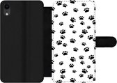 Bookcase iPhone XR Bookcase - Motifs - Chat - Pieds - Garçons - Filles - Enfants - Enfant - Avec compartiments - Etui portefeuille à fermeture magnétique