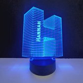 3D LED Lamp - Letter Met Naam - Hannah