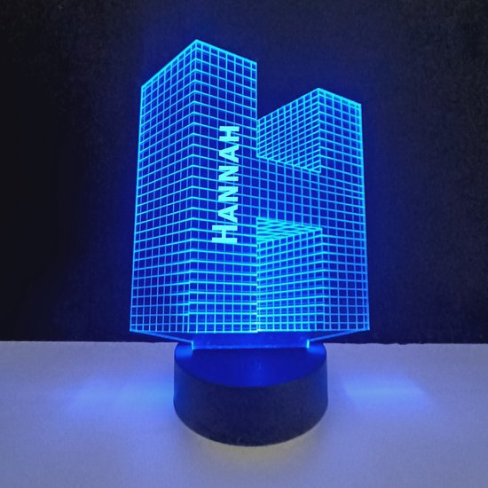 3D LED Lamp - Letter Met Naam - Hannah