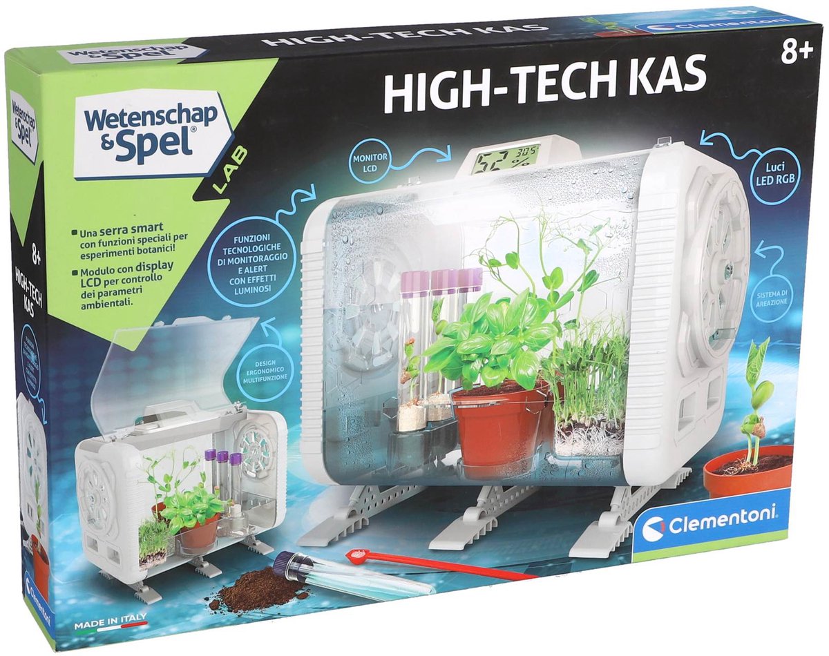 Clementoni Wetenschap en Spel - Hi-Tech Kweekkas - STEM speelgoed - Broeikas - Experimenteren met Planten - Groene vingers - Vanaf 8 jaar — afbeelding 10