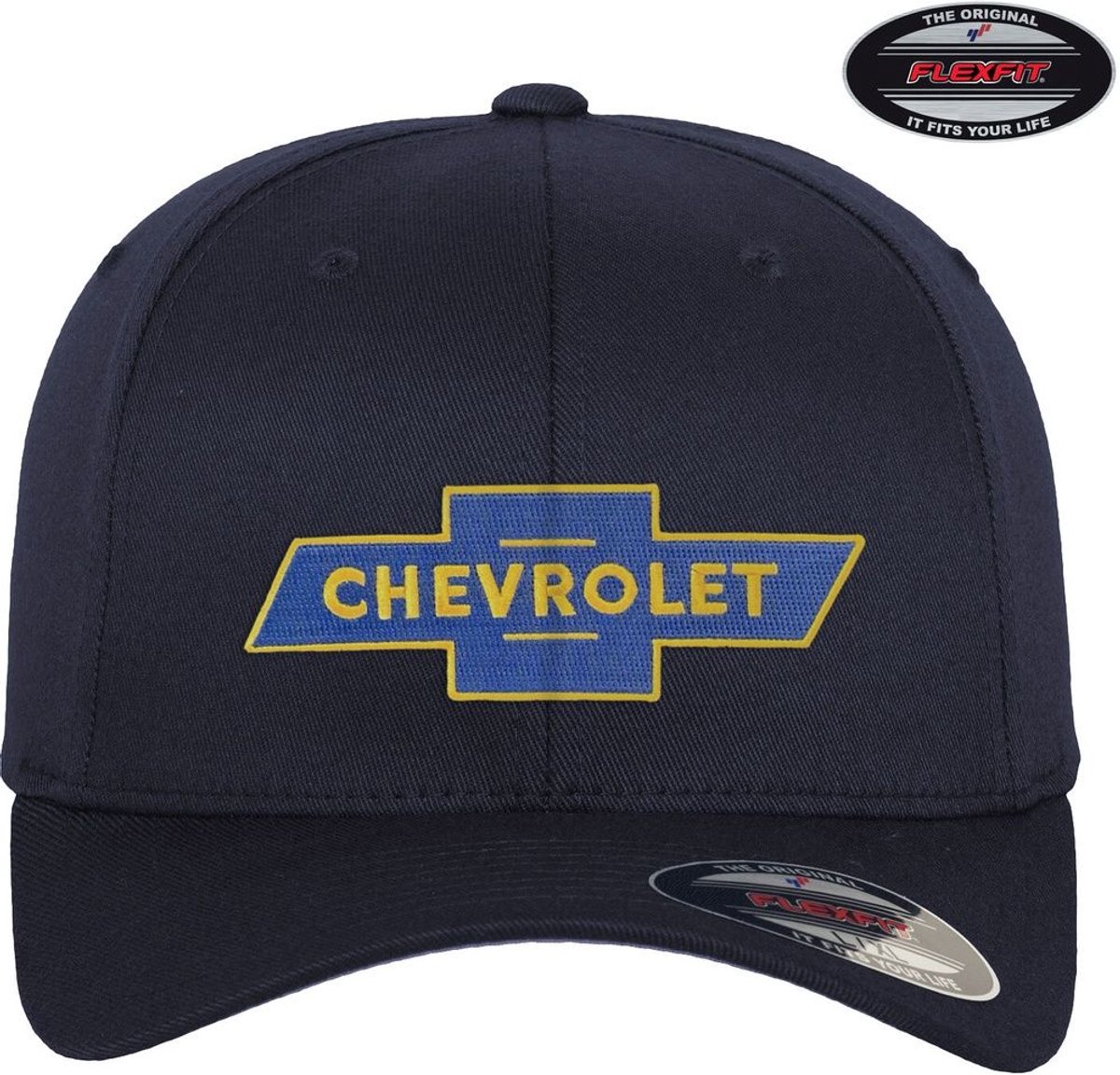 Chevrolet Cap Bowtie Logo Flexfit Cap GM-92-CHEV9901-CB66 Navy-S/M