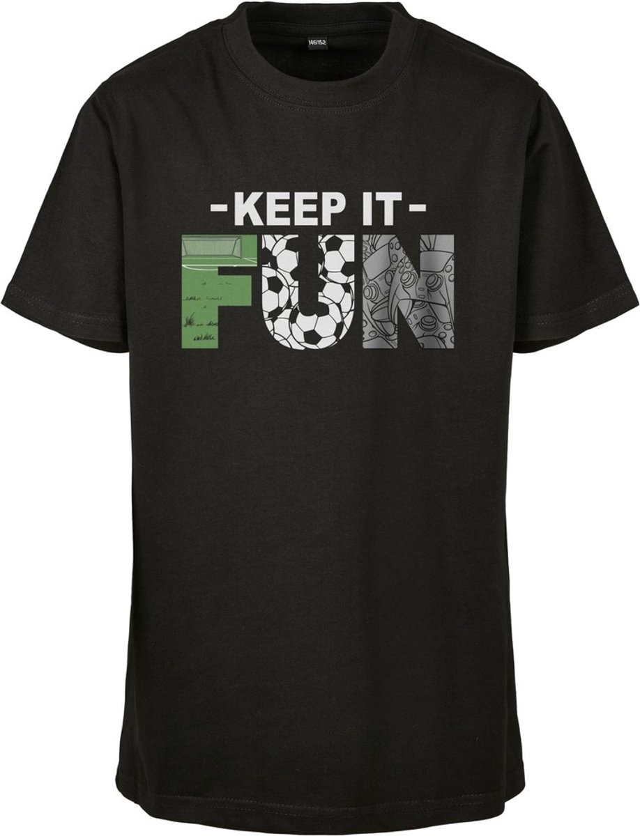 Mister Tee Kids Keep It Fun Kinder T-shirt kids 110/116 Zwart