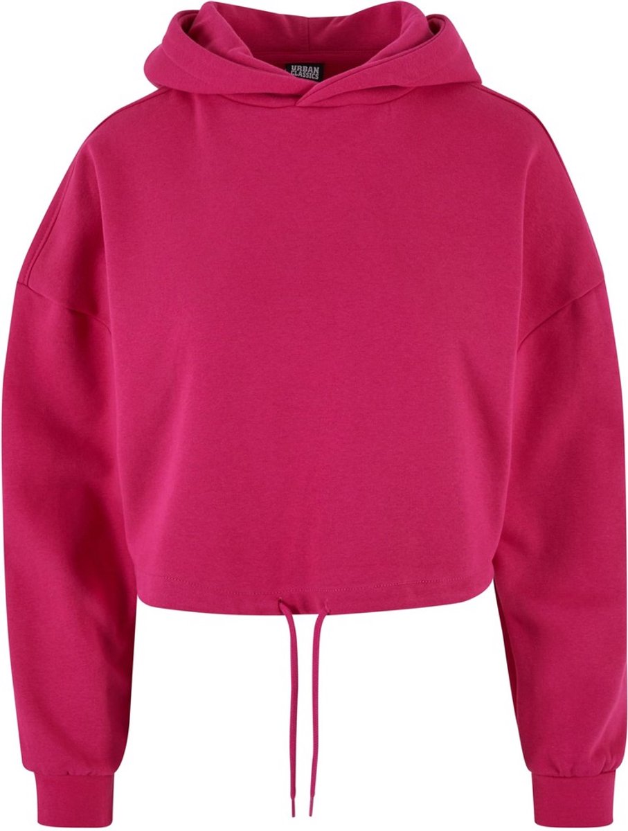 Urban Classics Cropped Oversized Hoodie/trui XL Roze