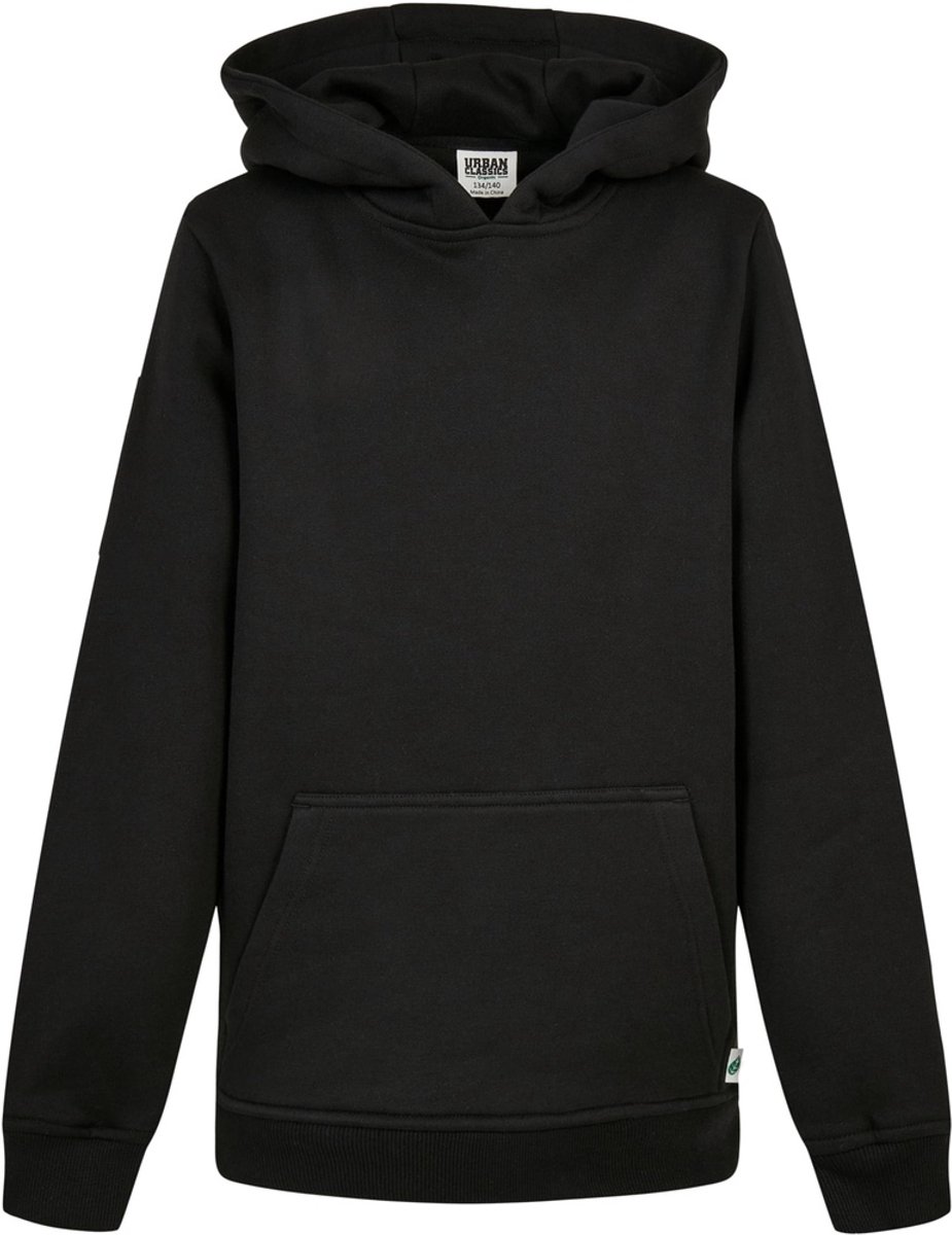 Urban Classics Organic Basic Kinder hoodie/trui Kids 110/116 Zwart