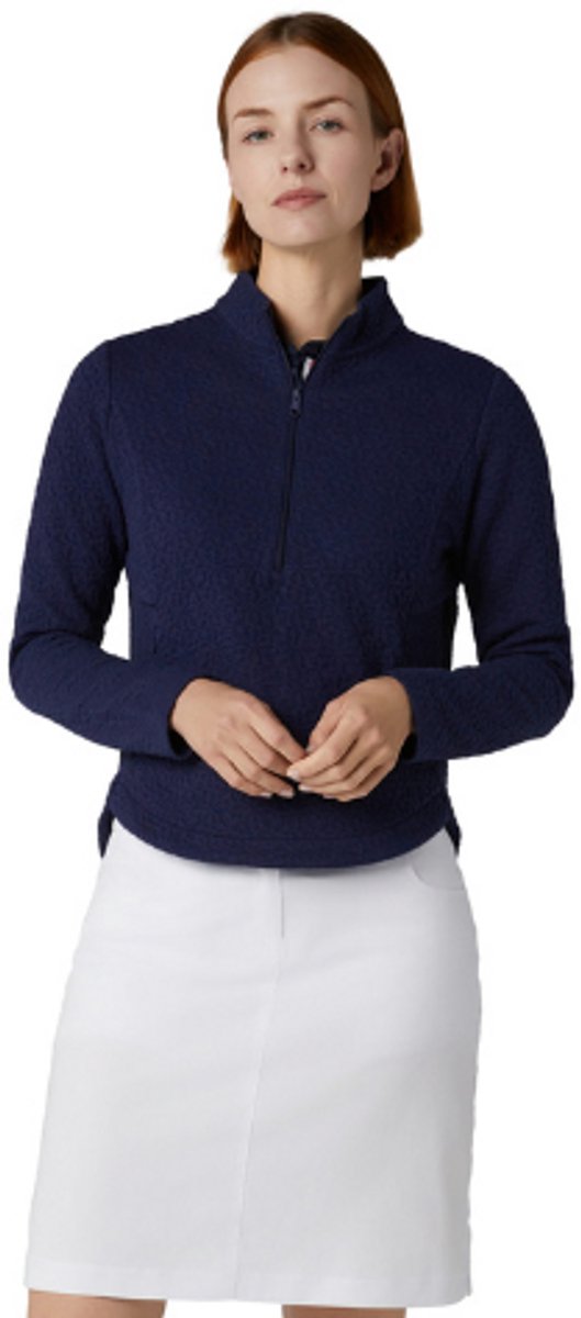 Callaway 1/2 Zip Quilted Knit Pullover Dames Peacoat van Callaway — afbeelding 4