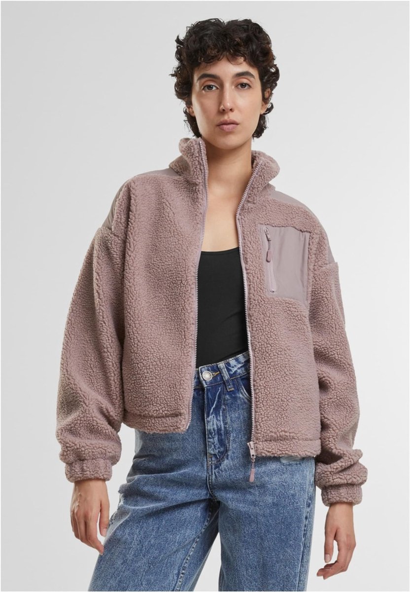 Urban Classics Sherpa Mix Jacket M Roze