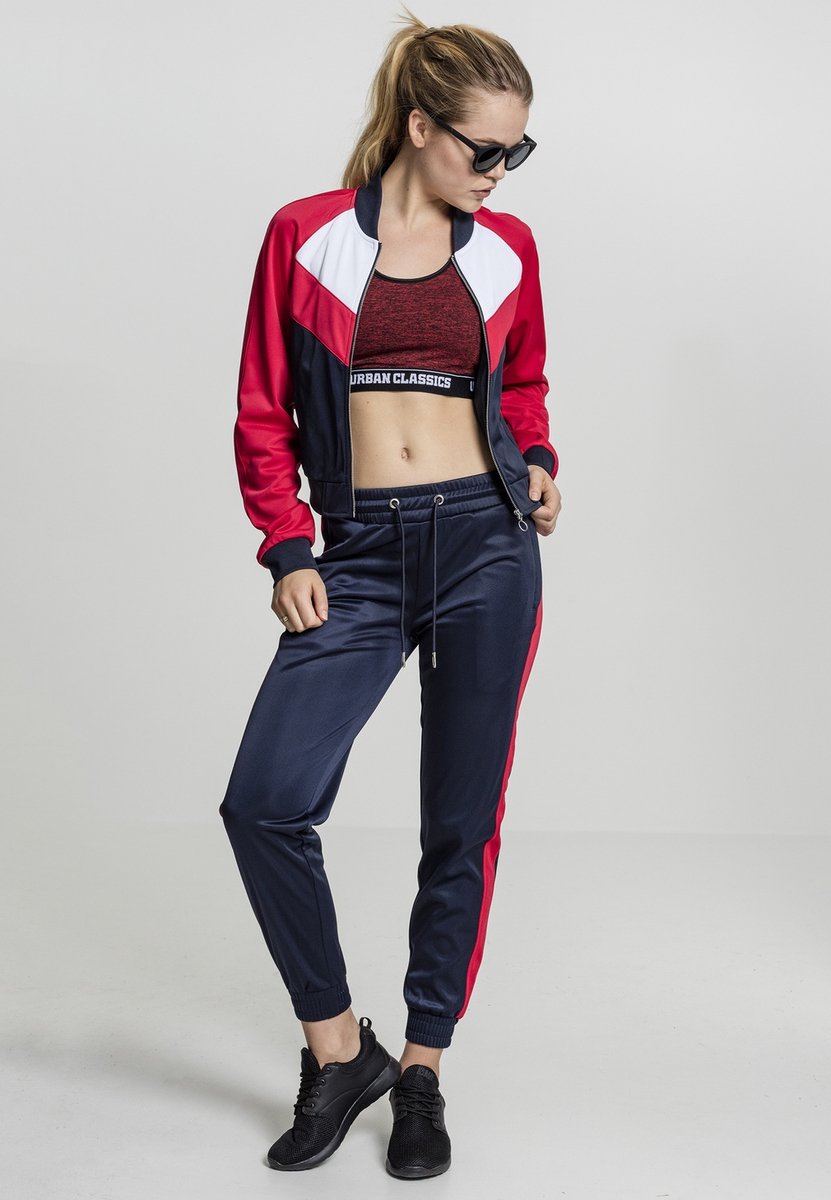 Urban Classics Short Raglan Trainings jacket Blauw