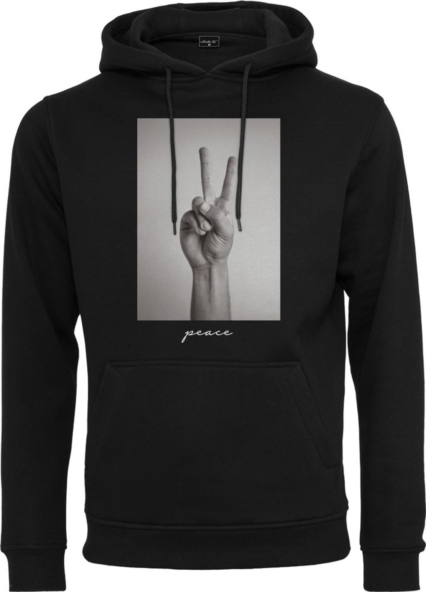 Mister Tee Peace Sign Hoodie/trui XS Zwart
