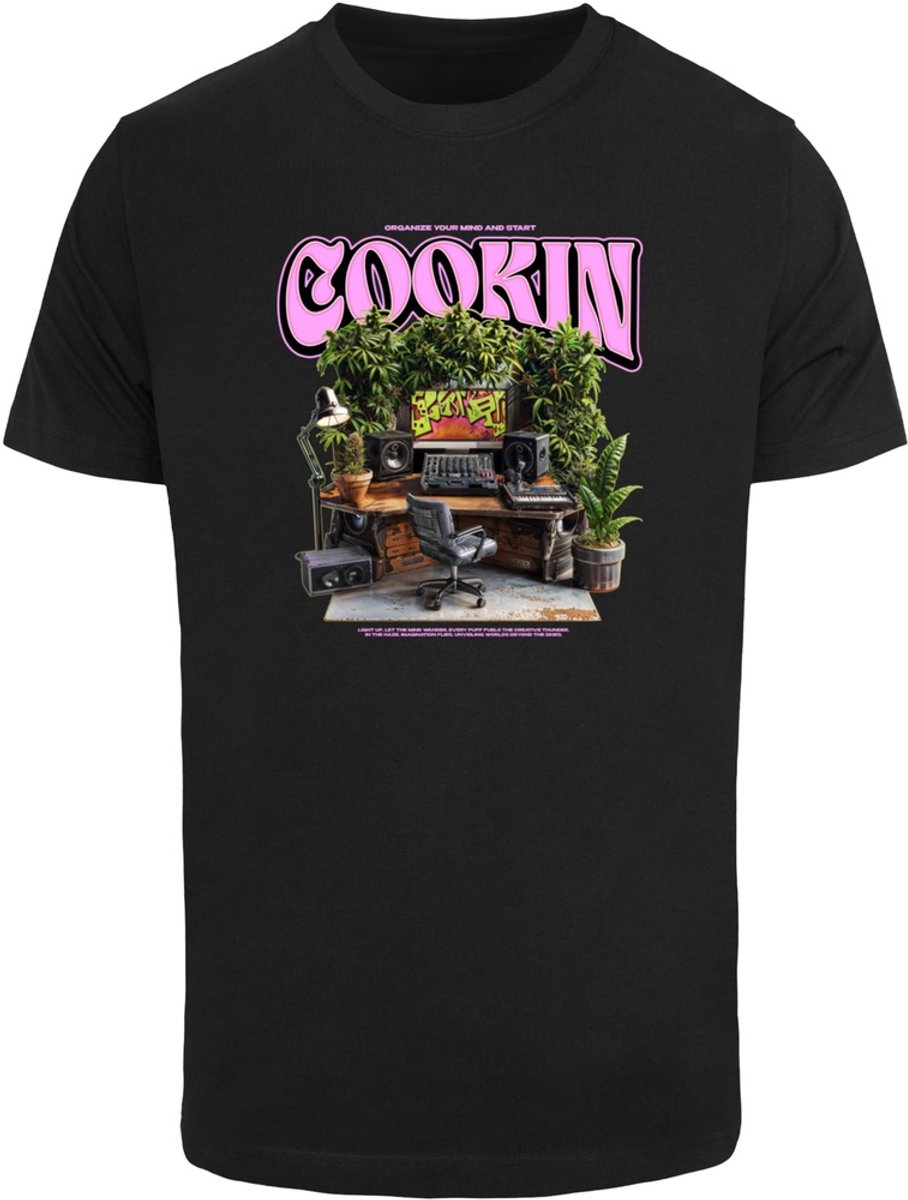 Mister Tee Cookin Heren T-shirt S Zwart