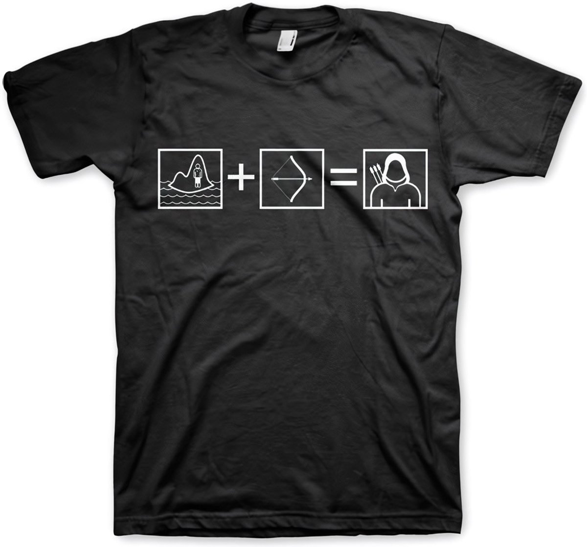 DC Comics Arrow Heren Tshirt -L- Arrow Riddle Zwart